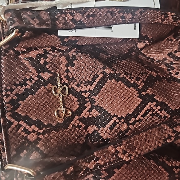 JESSICA SIMPSON,animal print shoulder bag,nwt - Picture 11 of 12